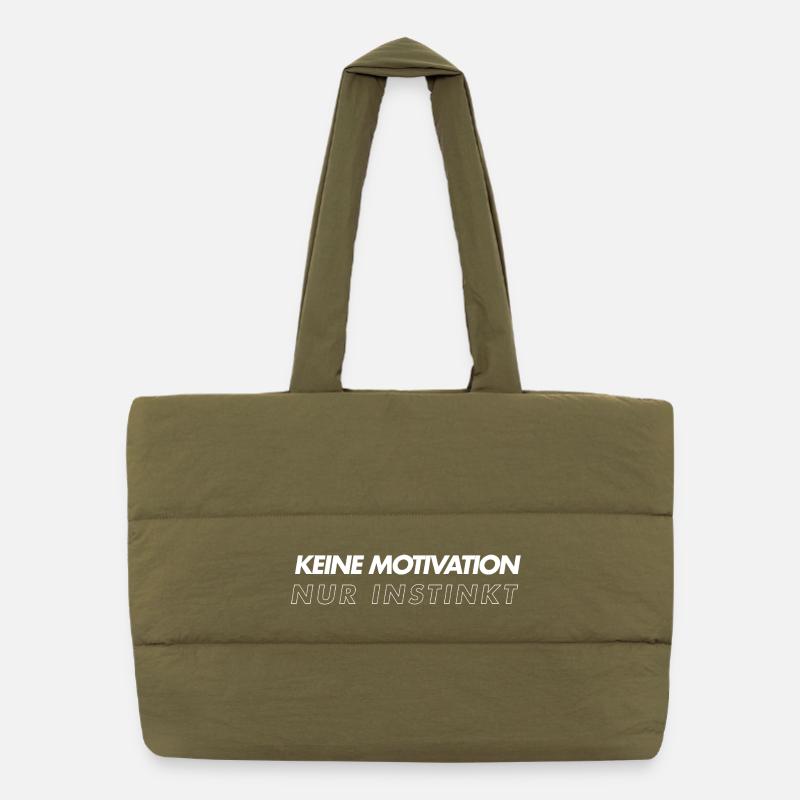 Pas de motivation, seulement de l’instinct Sac shopping matelassé