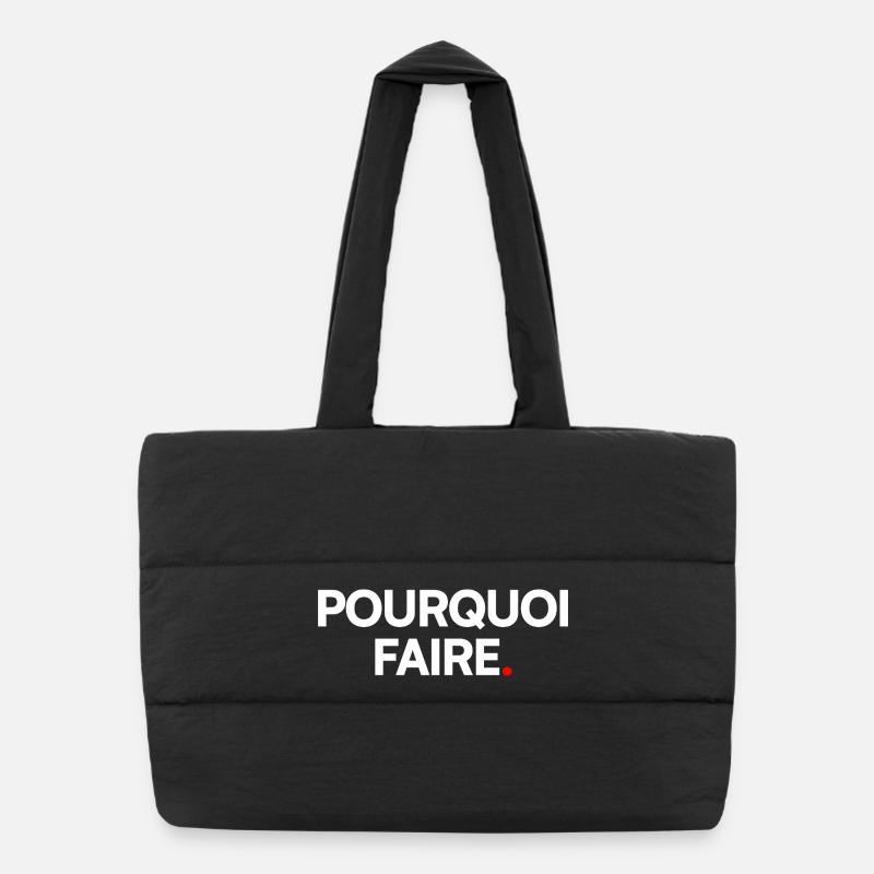 Pourquoi faire Sac shopping matelassé