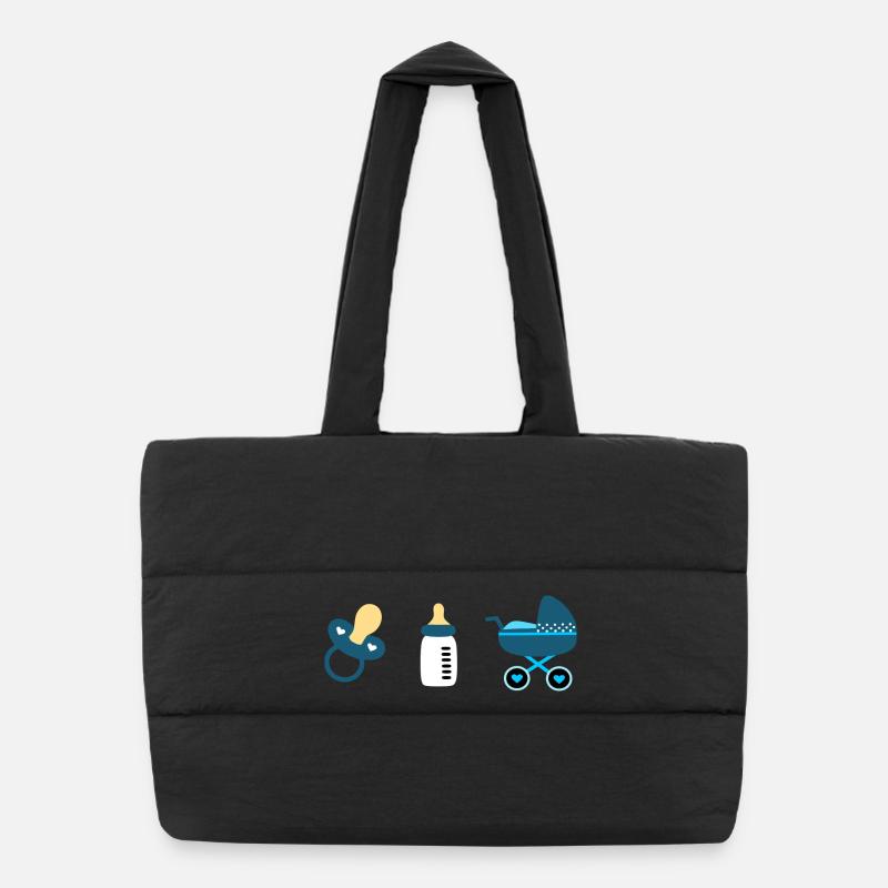 Idée cadeau naissance bébé 2025 Sac shopping matelassé