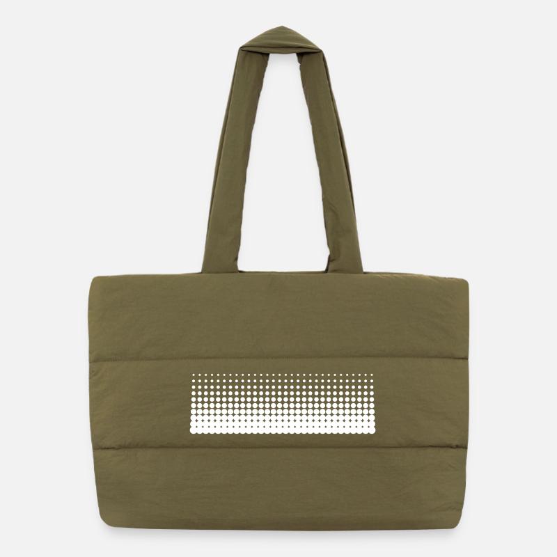 Dégradé de points de base (large) Sac shopping matelassé