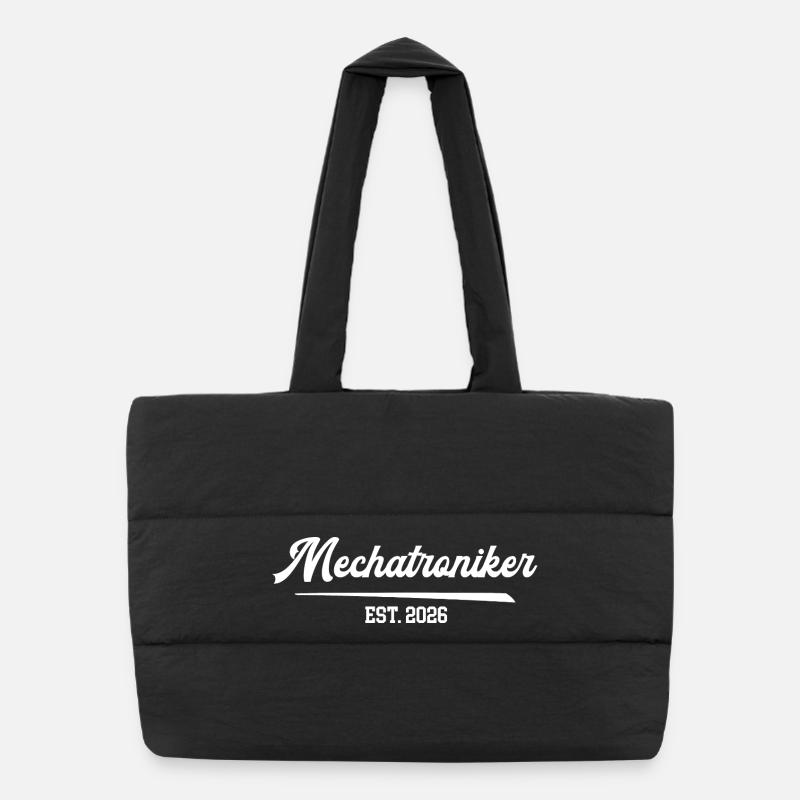 Mechatroniker 2026 Mechatronik KFZ Mechaniker - Puffer-Einkaufstasche - Schwarz