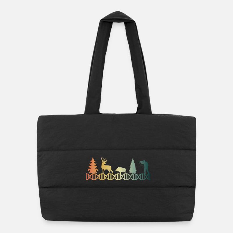 Chasseur d’ADN de chasse Chasseuse d’ADN Sac shopping matelassé