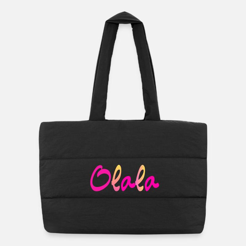 Olala - Puffer Shopping Bag - black