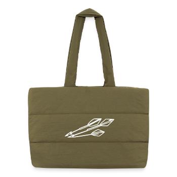Arc et flèches - Sac shopping matelassé - safari green - Devant