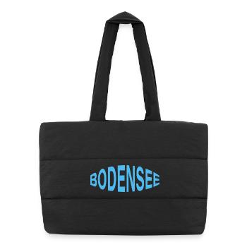 BODENSEE - Puffer-Einkaufstasche - Schwarz - Vorne