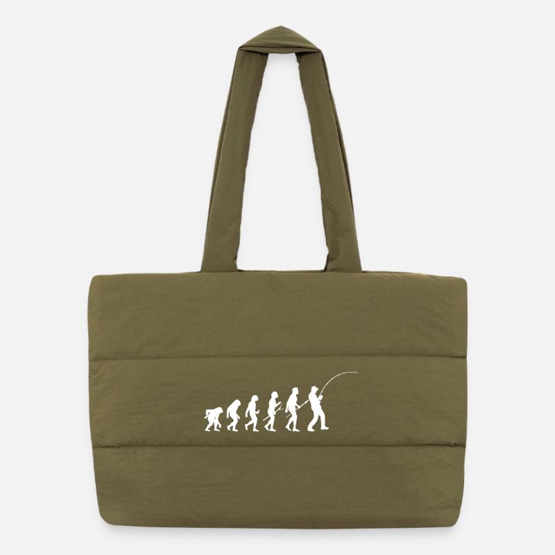 Silhouette du pêcheur Evolution Sac shopping matelassé
