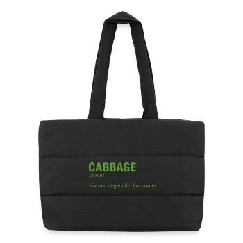 CABBAGE - Puffer Shopping Bag - black - Front