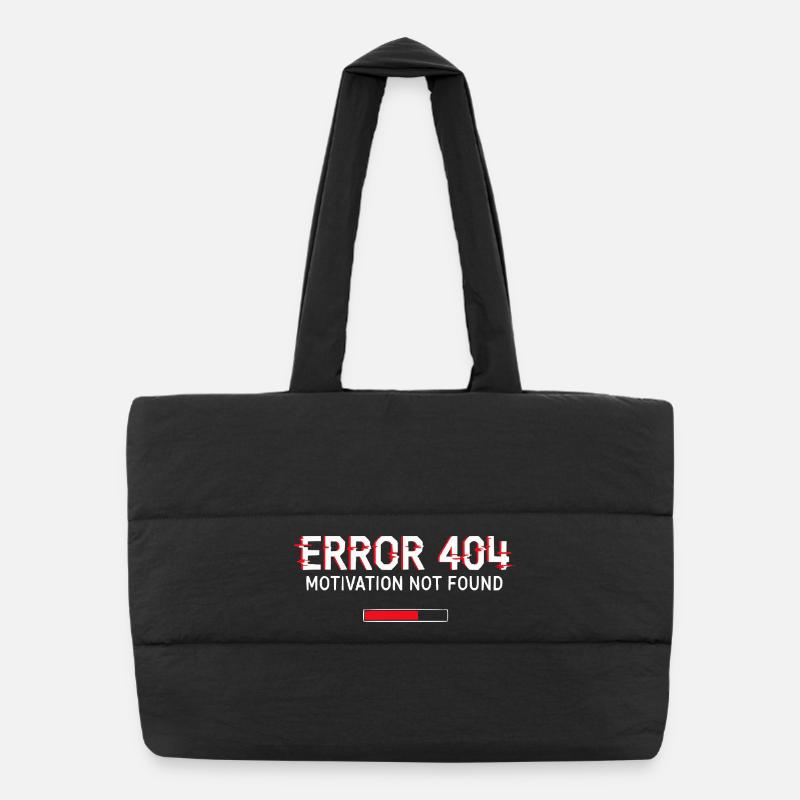 Fehler 404 Motivation Puffer-Einkaufstasche
