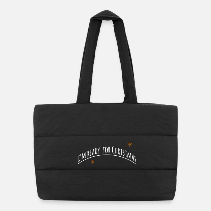 maintenant je suis prêt pour Noël > Vectorgraphic Sac shopping matelassé