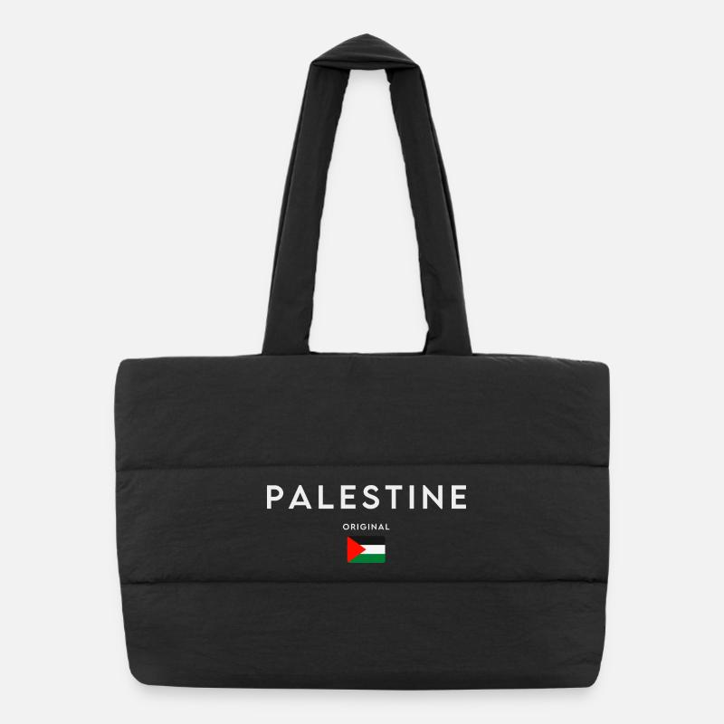 Drapeau de la Palestine, fierté palestinienne Sac shopping matelassé