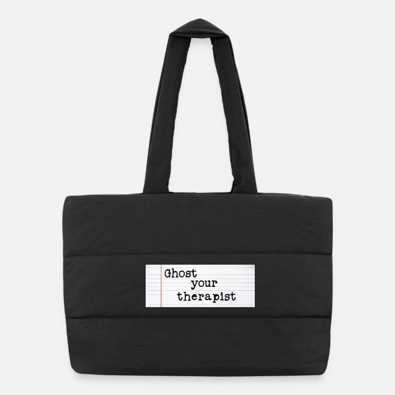Ghost Your Therapist Puffer-Einkaufstasche