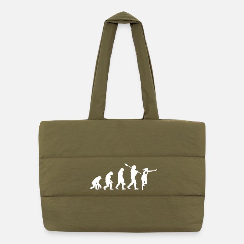 Evolution des Mannes Rugbyspieler-Silhouette Puffer-Einkaufstasche