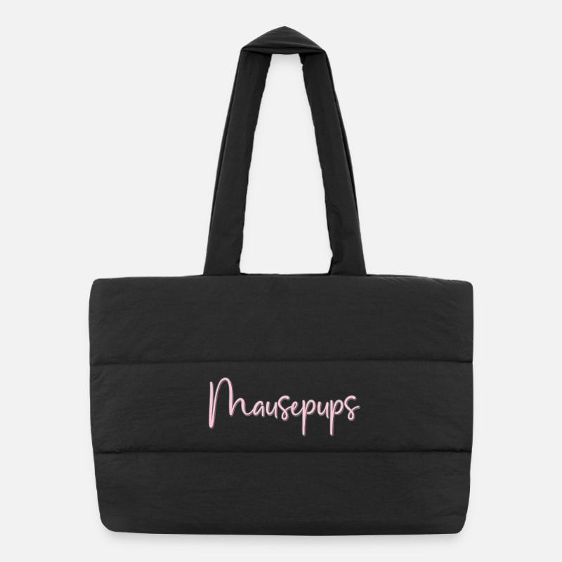 Mouse pups Puffer Shopping Bag