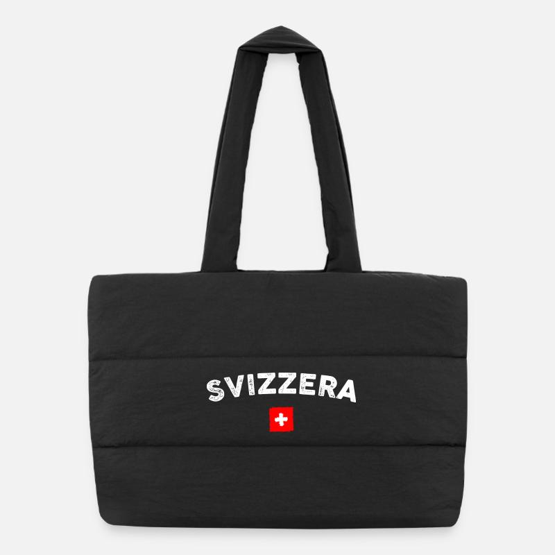 Svizzera Arc Emblem Flag Puffer Shopping Bag