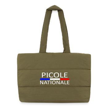 picole nationale - Sac shopping matelassé - safari green - Devant