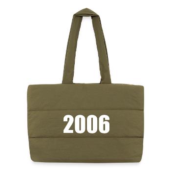 2006 Birthday Template Personalize Design - Puffer Shopping Bag - safari green - Front