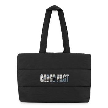Pilote cargo C-27 - Sac shopping matelassé - noir - Devant