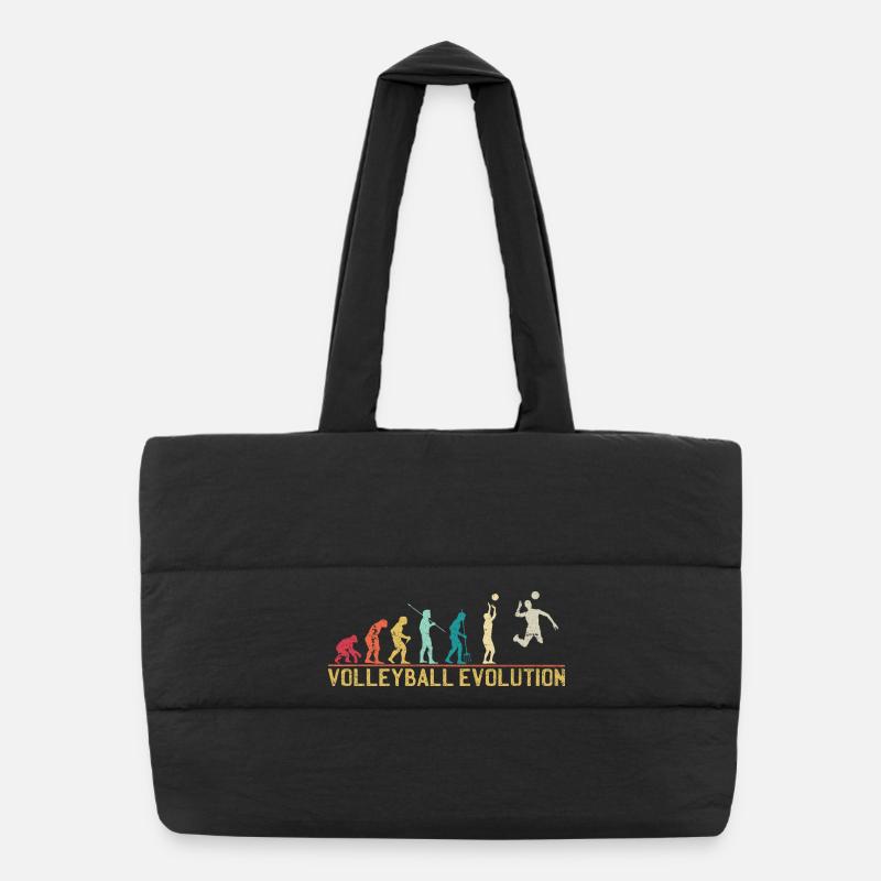 T-shirt graphique Volleyball Evolution Sac shopping matelassé