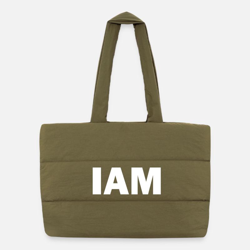 I AM - Ich bin Puffer-Einkaufstasche