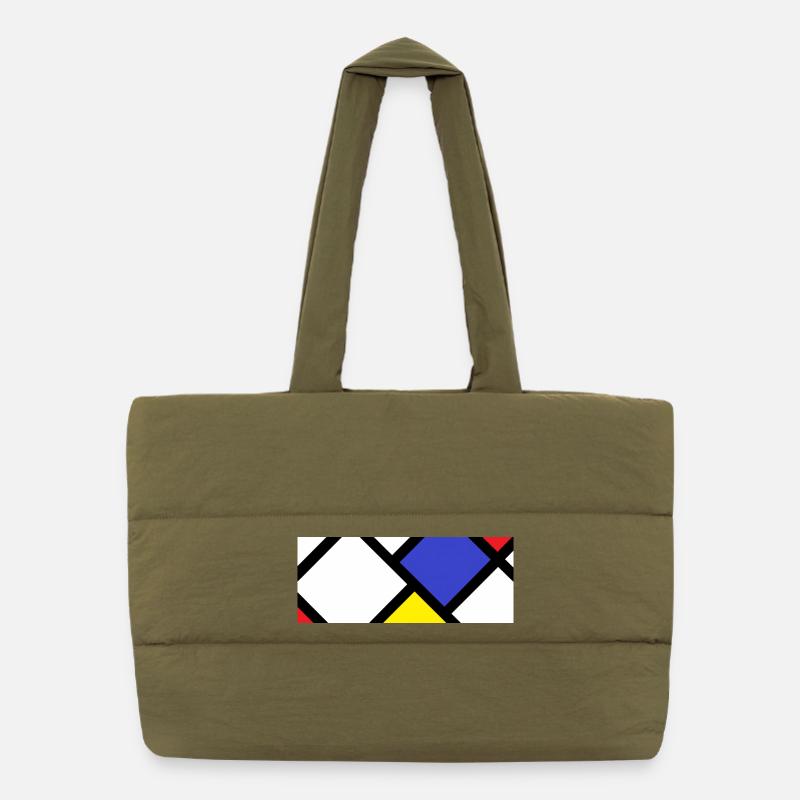Contre-composition selon « De Stijl » Sac shopping matelassé
