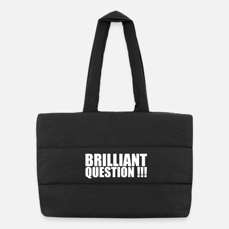 Brilliant Question Puffer-Einkaufstasche