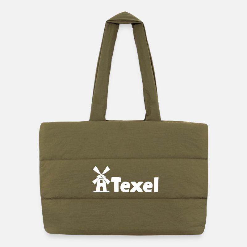 Texel Windmühle Puffer-Einkaufstasche