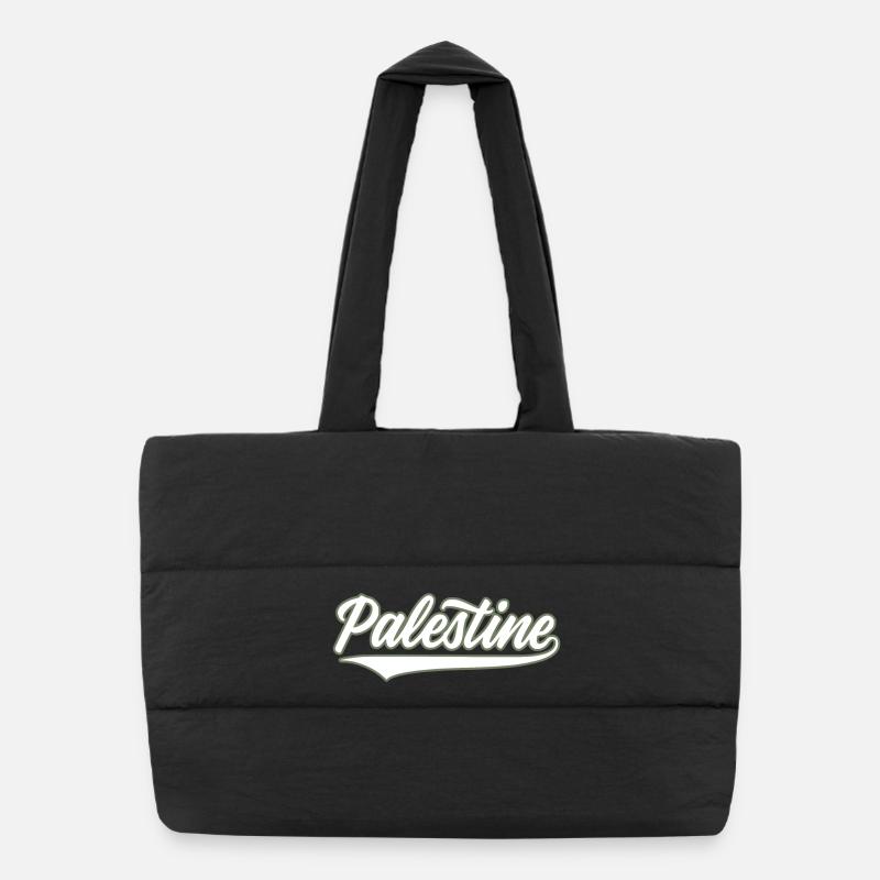 Palestine style baseball vert olive-blanc Sac shopping matelassé