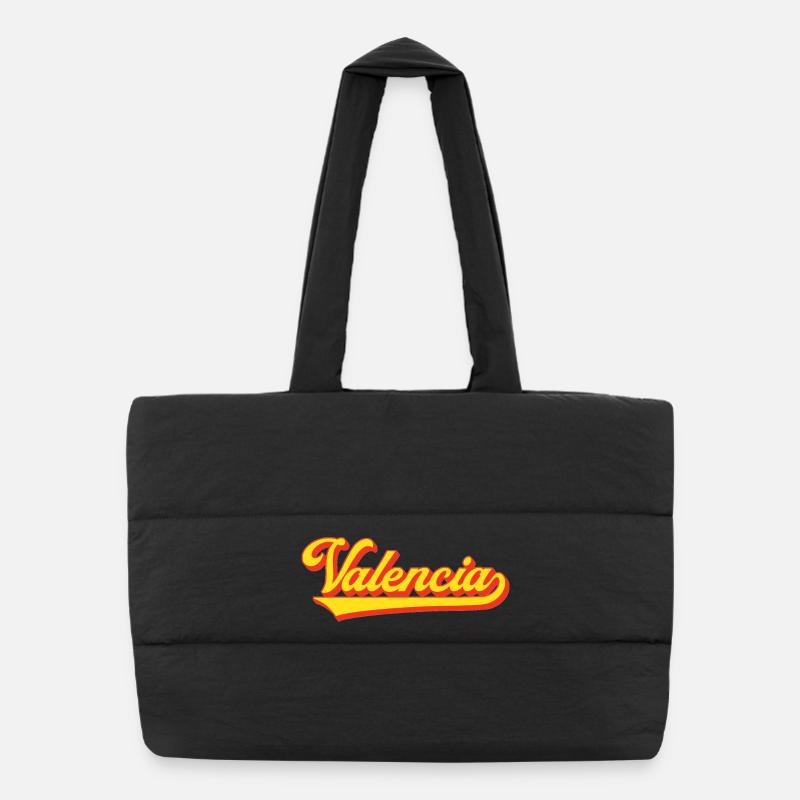 Valencia Script Logo Puffer-Einkaufstasche