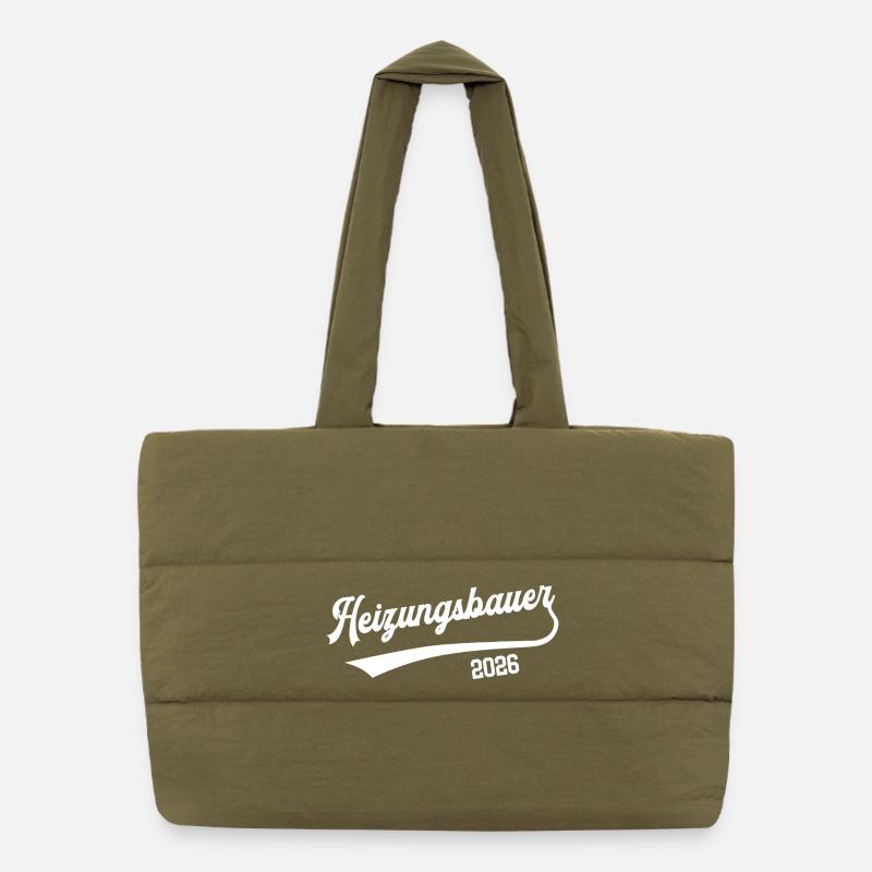 Heating Engineer 2026 Apprenticeship Occupation Heating Construction Puffer Shopping Bag