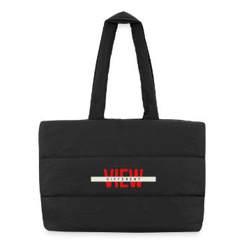 View Different Mindset - Puffer Shopping Bag - black - Front