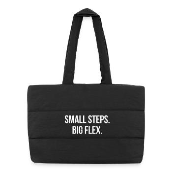 PETITS PAS. GRANDE FLEXIBILITÉ. | Greyline Officiel - Sac shopping matelassé - noir - Devant