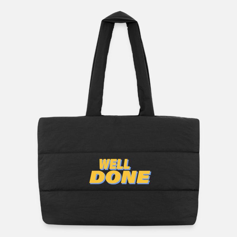 WELL DONE Puffer Shopping Bag