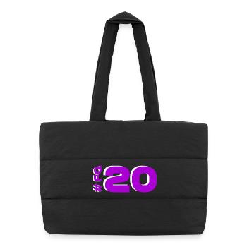 FQ20-2025-catalonia - Puffer Shopping Bag - black - Front