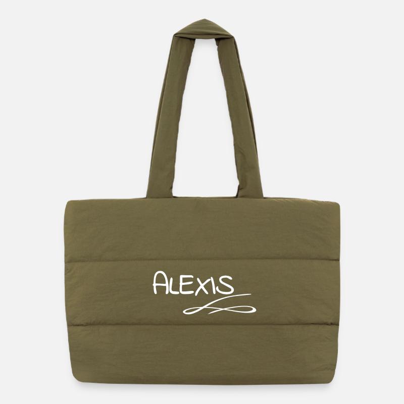 Alexis comme prénom Sac shopping matelassé