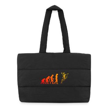 Idée simple de handball pour les femmes - Sac shopping matelassé - noir - Devant