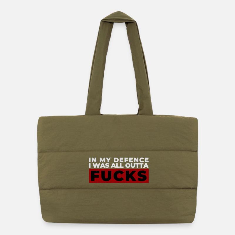 Design de protestation expressif audacieux Sac shopping matelassé