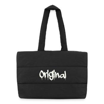 Langue source - Sac shopping matelassé - noir - Devant