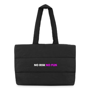 No Risk - Puffer Shopping Bag - black - Front