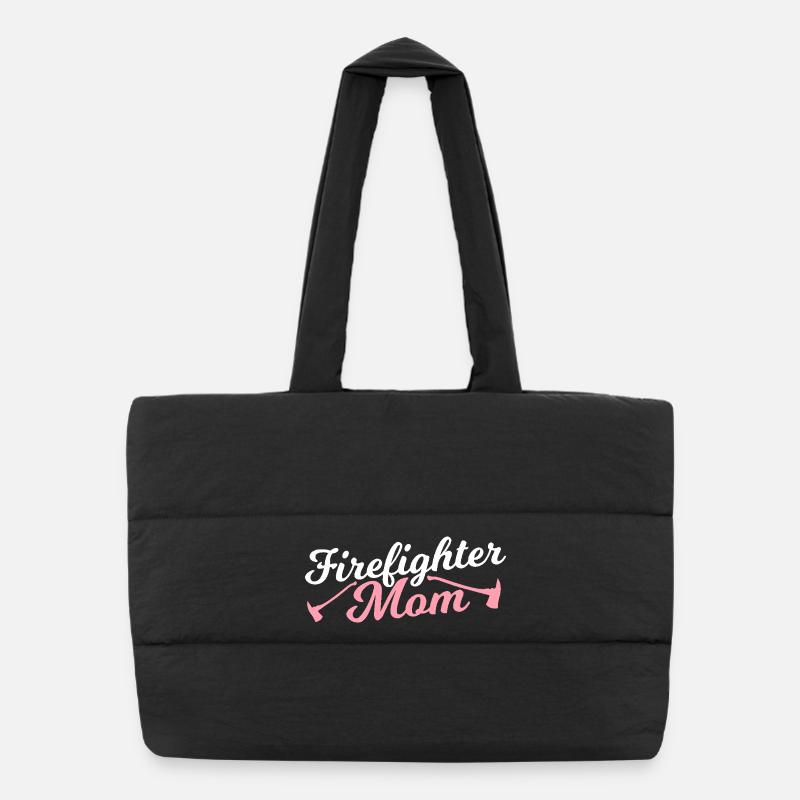 Maman pompiers Sac shopping matelassé