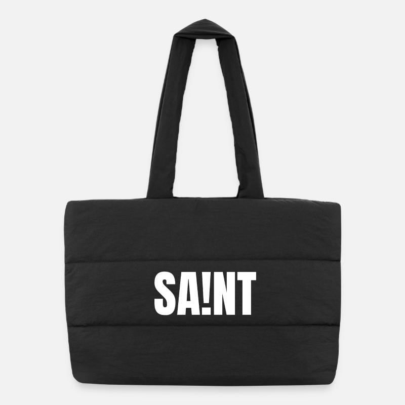 SAINT - Puffer-Einkaufstasche - Schwarz