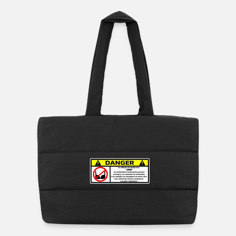 Danger Turbo  Sac shopping matelassé