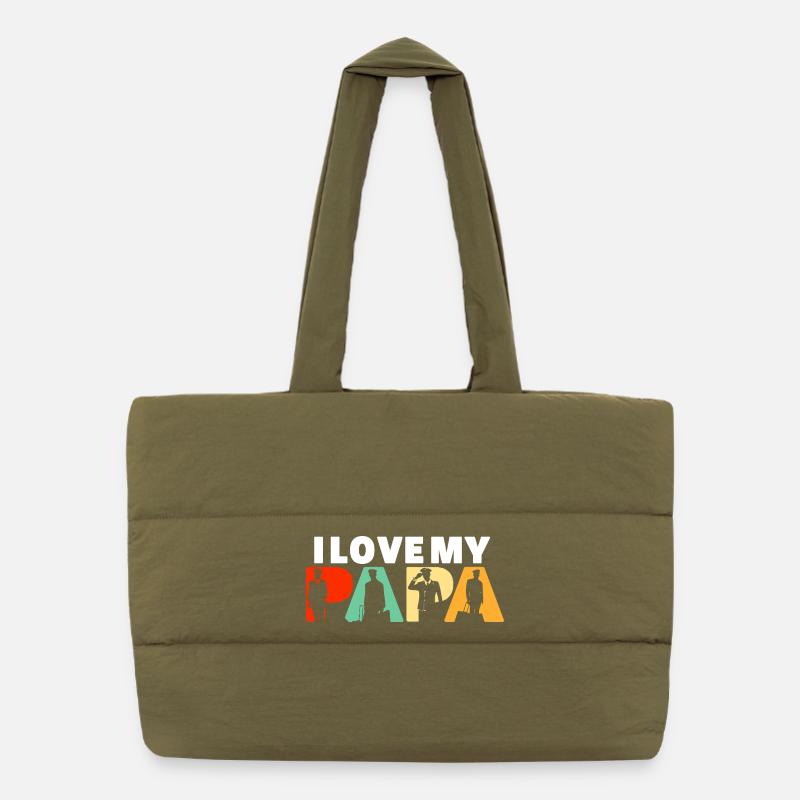 J’adore le design de mon Papa Pilot Aviation Captain Sac shopping matelassé