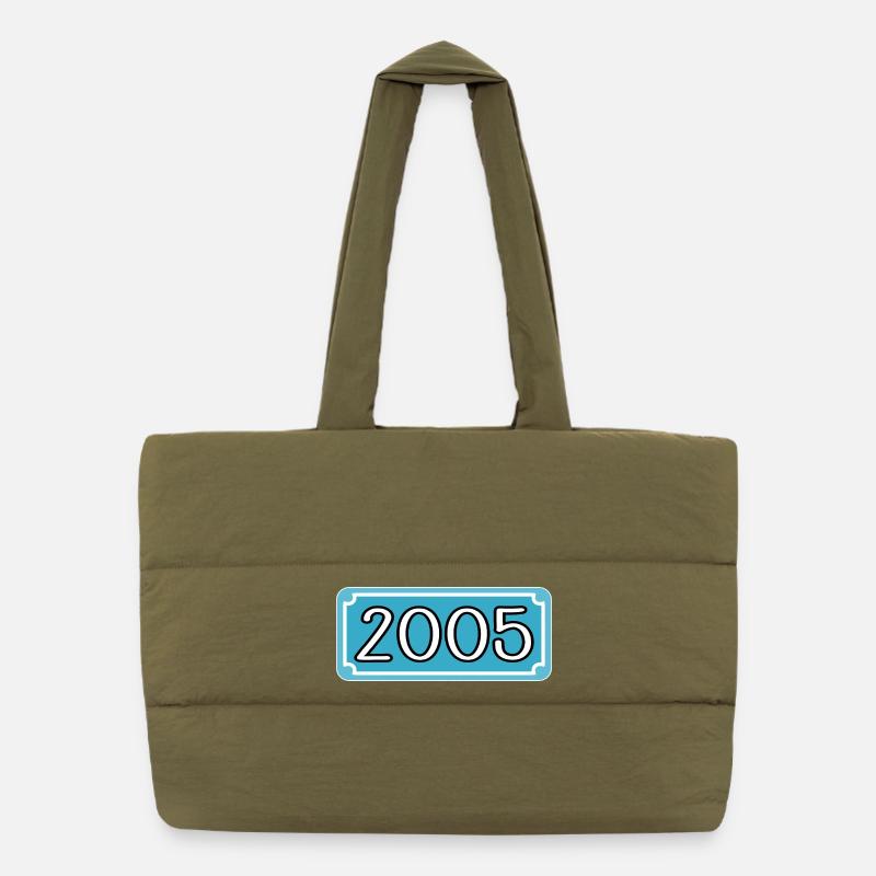 Année de naissance 2005 Anniversaire Sac shopping matelassé