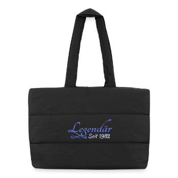 1982 - Puffer Shopping Bag - black - Front