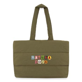 Matura 2026 - Puffer Shopping Bag - safari green - Front