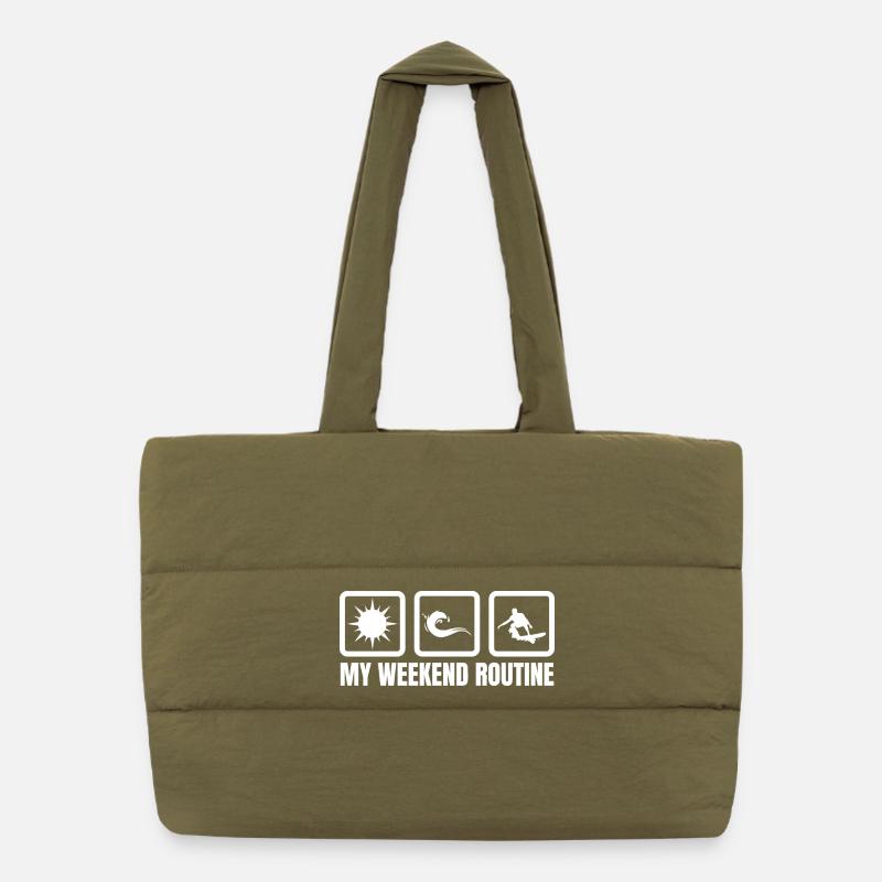 Ma routine du week-end Sac shopping matelassé