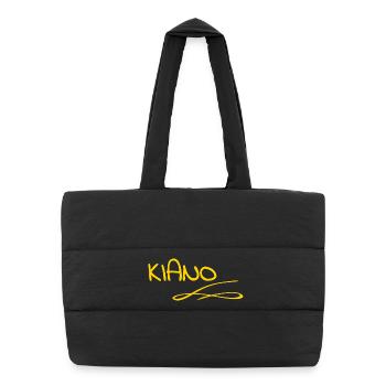 First name Kiano - Puffer Shopping Bag - black - Front