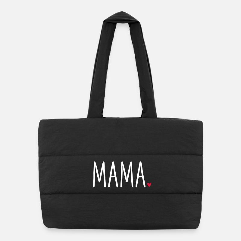 Mama Herz - Geschenk Muttertag Liebe Puffer-Einkaufstasche