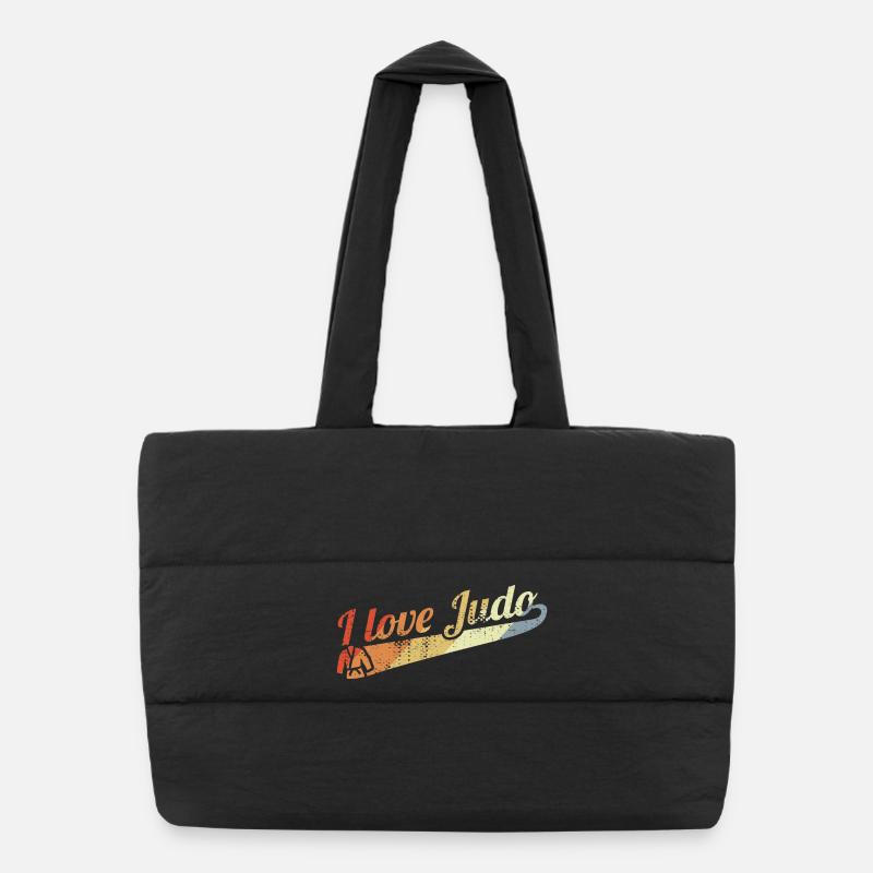 Judo Kämpfer Puffer-Einkaufstasche