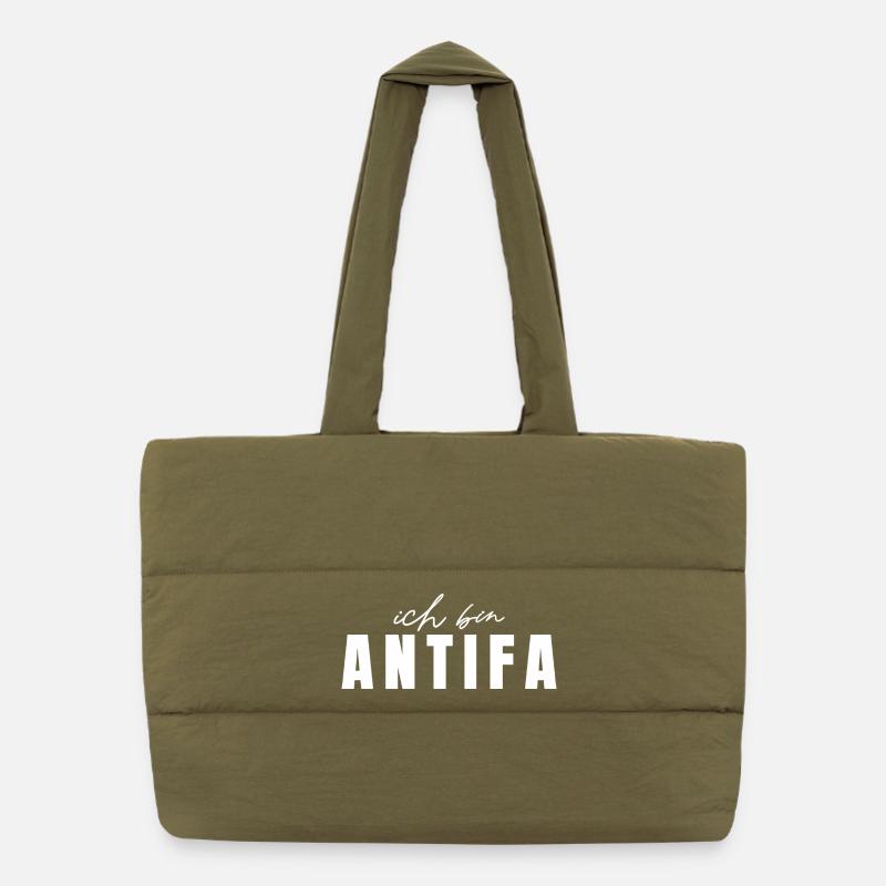 Antifaschismus Ich Bin Antifa  Puffer-Einkaufstasche